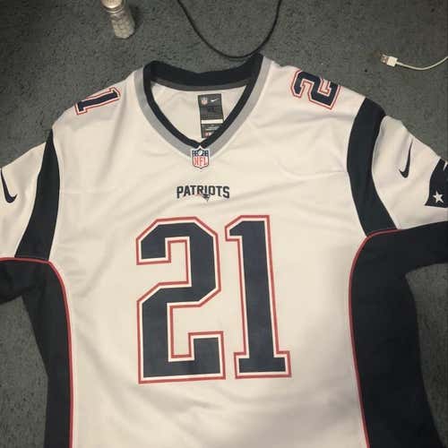 New England Patriots White Malcolm Butler 21 XL