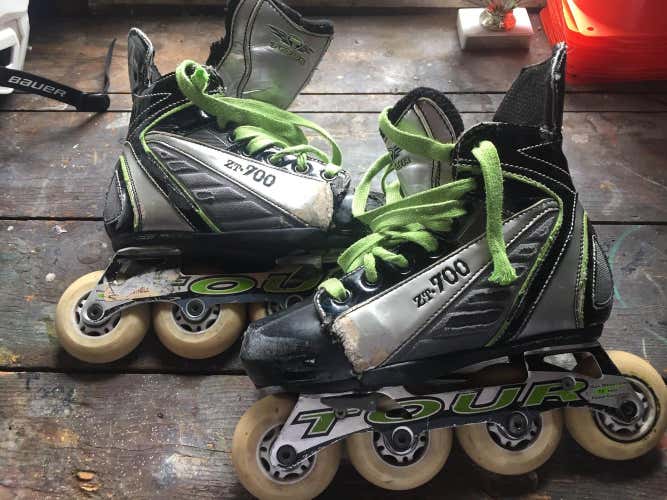 Tour ZT700 Adjustable Youth Inline Hockey Skates (Size 1-4)