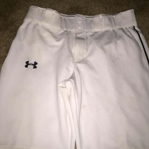 Under Armour Baseball Pants With Black Piping Size M