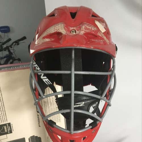 A Red Warrior Helmet