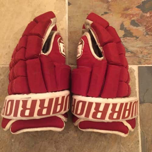 Warrior Franchise 14” Pro Stock Hockey Gloves - NHL Phoenix Coyotes - White Cuff - Made In Canada