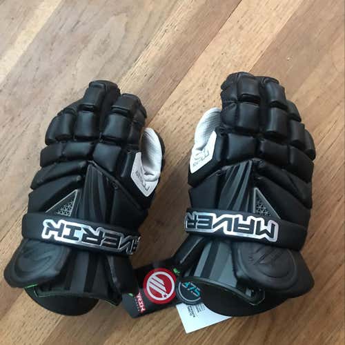 NWT Maverik Max Lacrosse Gloves Black 12”