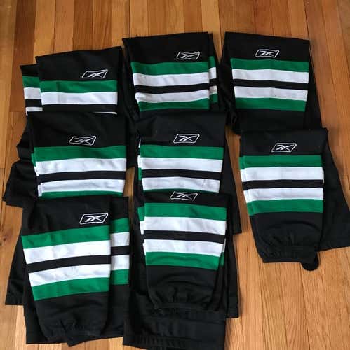Dallas Black Adult 32” Reebok Edge Socks 7 Pairs Used