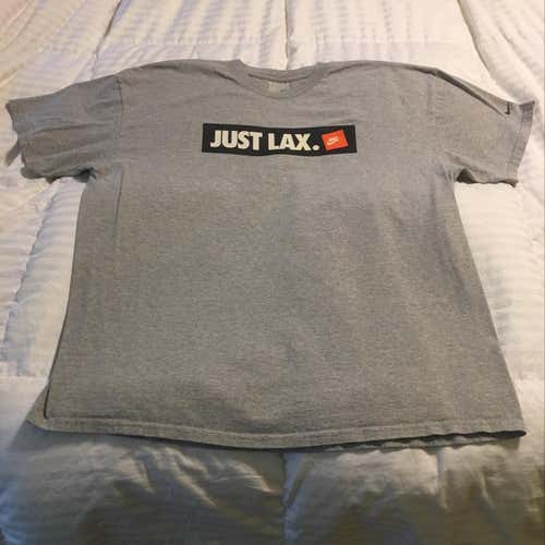 Nike Lacrosse Tee XXL (JUST LAX) Logo