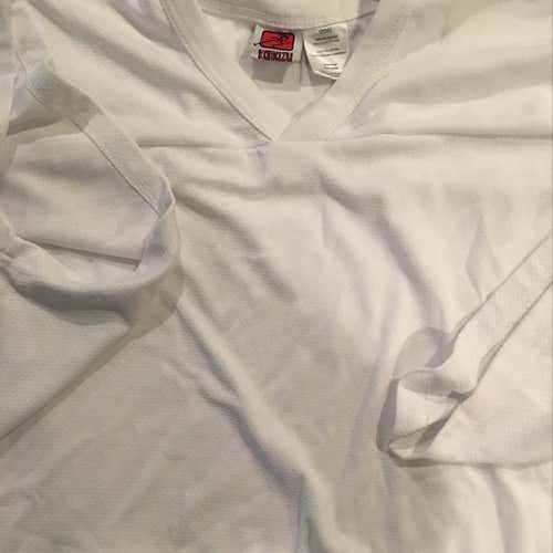 White Goalie Cut Jersey