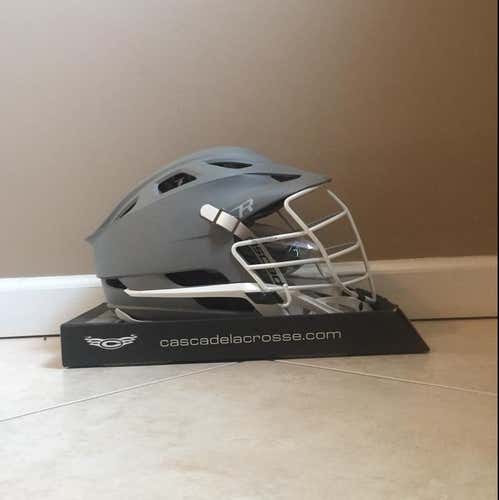 Brand New Matte Gray Cascade R Lacrosse Helmet