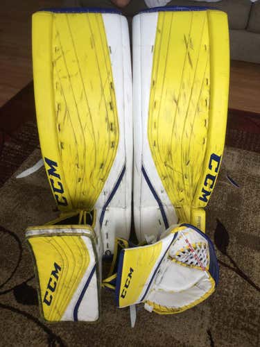 CCM Premier Pro Goalie Pads, Glove, & Blocker - 36+1