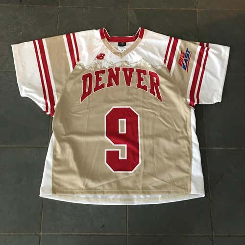 New 2017 DENVER Pioneers #9 ( Baptiste ) New Balance Game Jersey XL