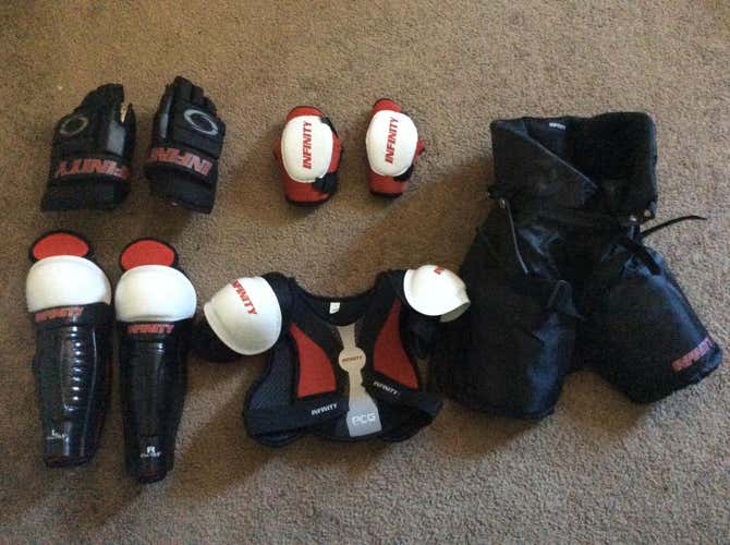 Infinity Youth Hockey pads