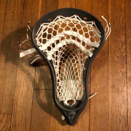 Gray Maverik Optik U Lacrosse Head String W/ Strinking 2s