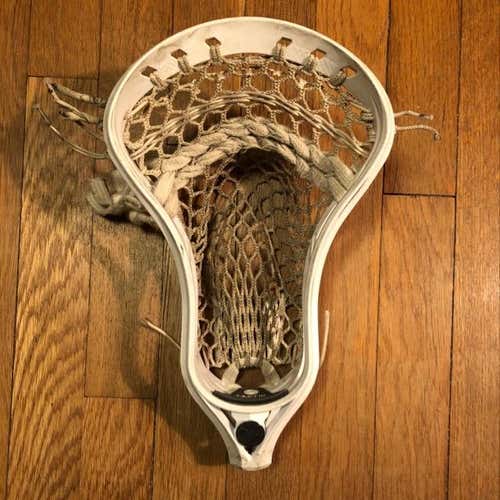 Maverik Tactik U White Lacrosse Head Strung W/ Stringking 3s