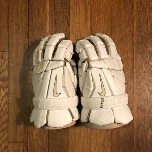 Nike Vapor Elite 3 Lacrosse Gloves White