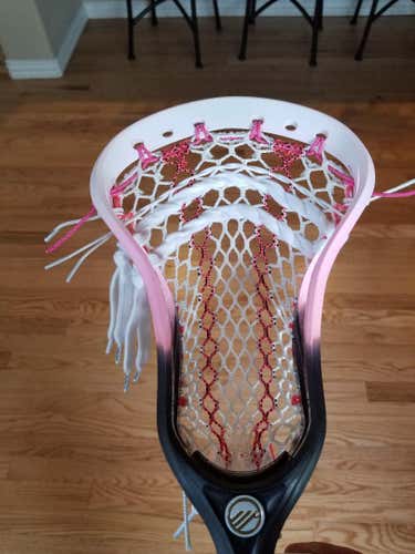 New Maverik Optik U Head - Strung with LE Hero 2.0 BCA Mesh Dyed Pink to Black Fade