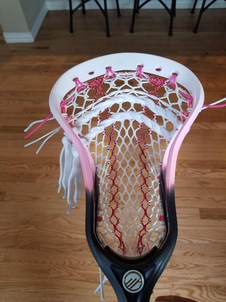 New Maverik Optik U Head - Strung with LE Hero 2.0 BCA Mesh Dyed Pink to Black Fade
