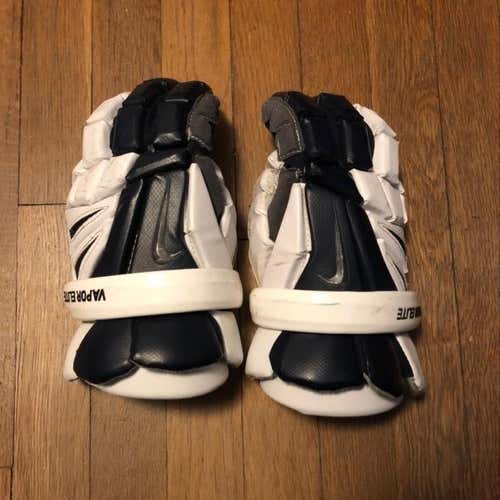 Nike Vapor Elite Gloves White And Navy