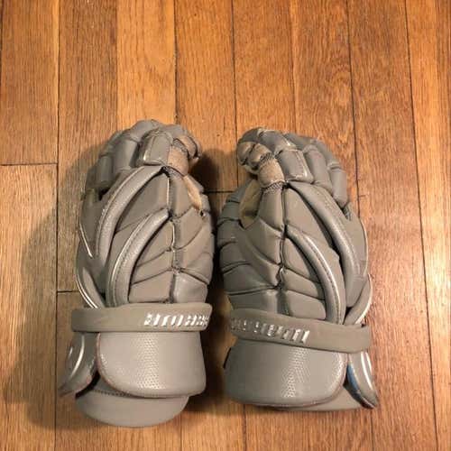 Warrior Evo Lacrosse Gloves Matte Gray