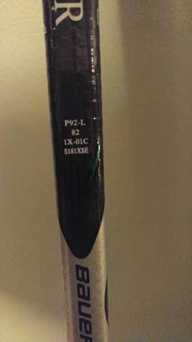 New Bauer LH 1X Lite NCAA Model 82 flex Senior P92 Grip