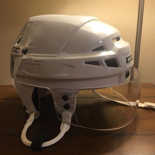 CCM V08 Senior Helmet- Medium, White