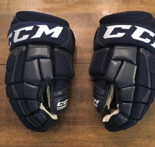 Navy Blue Ccm Gloves