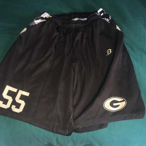 Black/Vegas Gold Camp Lacrosse/Hockey Shorts Black XL