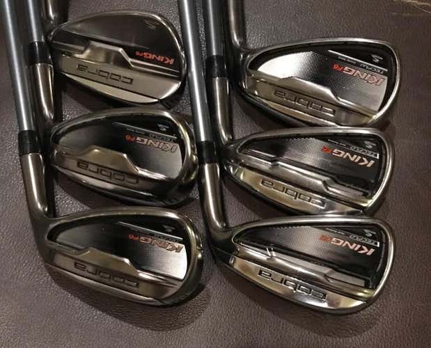 Cobra King F6 Irons, 6-GW, RH, Regular Flex Graphite - EUC