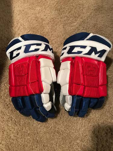 14" / Greenville Swamp Rabbits / New York Rangers Pro Stock Gloves / 802