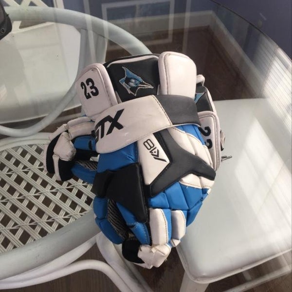 Game Worn Johns Hopkins STX K18 Gloves
