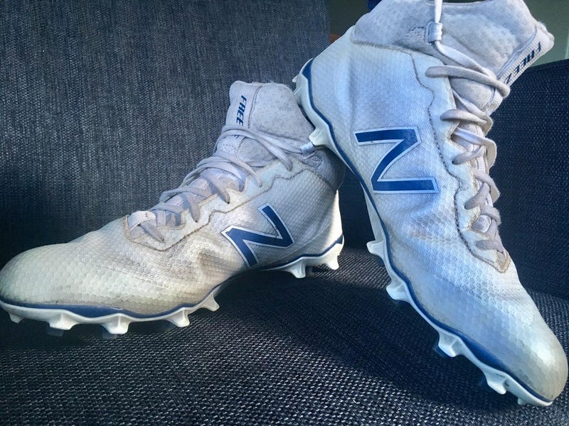 Men's New Balance Freeze Cleats White/Blue Size 8