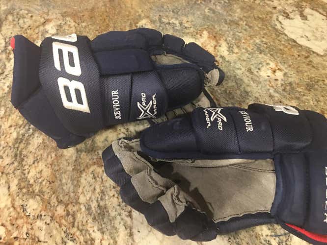 Florida Panthers Pro stock Colton Sceviour Bauer Vapor 1X Pro Gloves Senior
