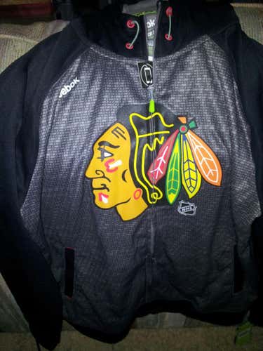 Reebok Chicago Blackhawks "team issued" warm up jacket
