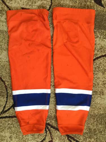 Pro Stock Edmonton Oilers Home Socks - L and XL