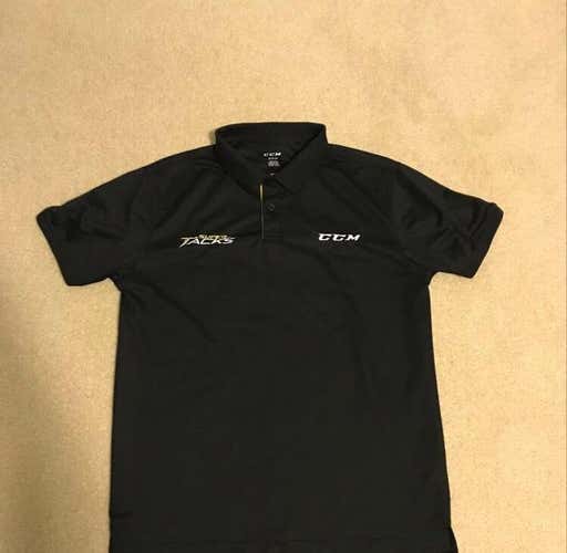 Bauer 1N Promo Golf Shirt And CCM Super Tacks Promo Golf Shirt