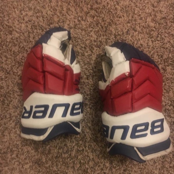 Pro Stock New York Rangers Bauer NXG 14” Synthetic Leather Gloves - Del Zotto
