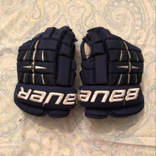 Bauer 4 Roll Navy Blue Gloves