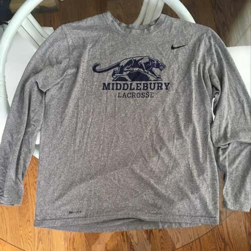 Middlebury Lacrosse Nike Dri-Fit Long Sleeve Shirt