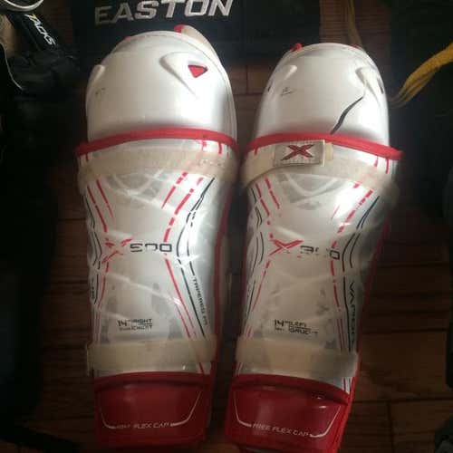 Used Bauer X900 Shin Pads Size 14