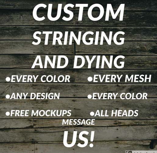 Custom Red Fade Dye And Stringing