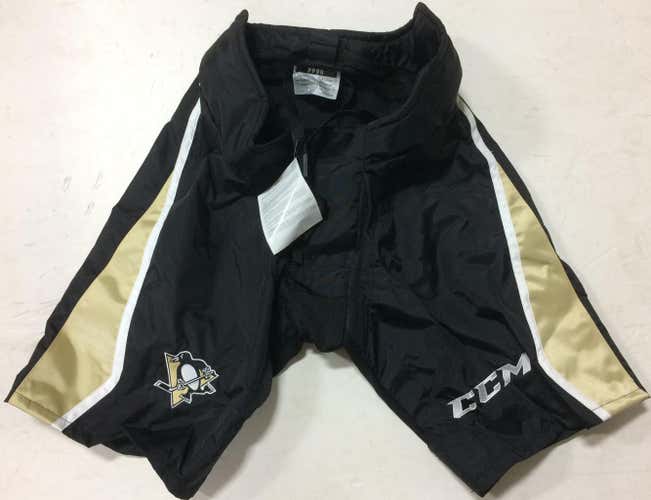 CCM PP90 Pro Stock Hockey Pants Shell Black Pittsburgh Penguins All Sizes 7325