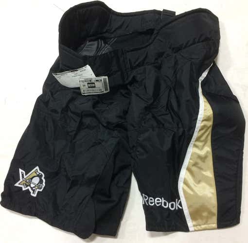 Reebok 9K Pro Stock Hockey Pants Shell Black Pittsburgh Penguins Medium 7326