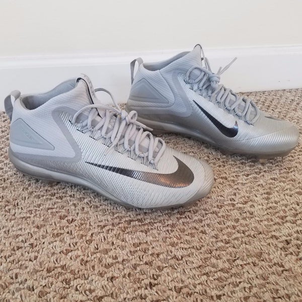 New Size 11.5 Nike Mike Trout 3 Metal Baseball Cleat Gray