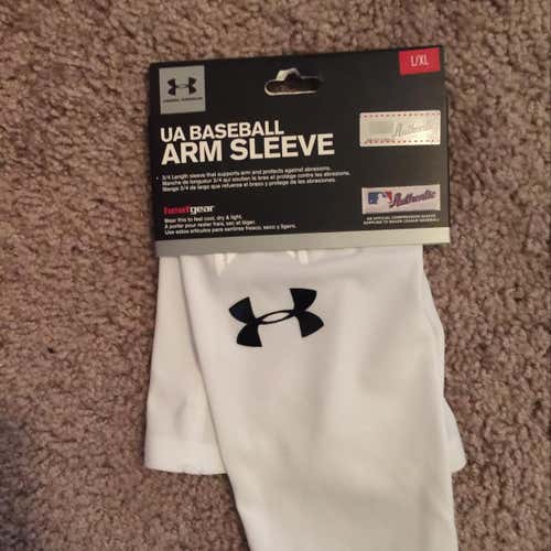 Under Armour Baseball Arm Speeve White