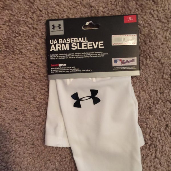 Under Armour Baseball Arm Speeve White