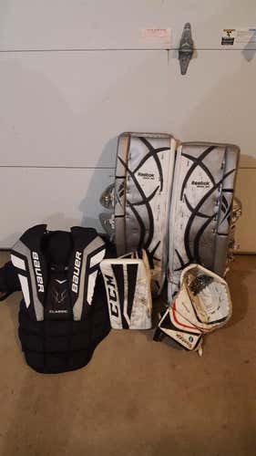 Reebok, Bauer, and Ccm Goalie Equipment (Full Set) Senior