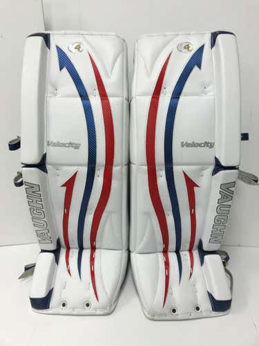 Vaughn Goalie Leg Pads Rangers Colors 34 +1.5