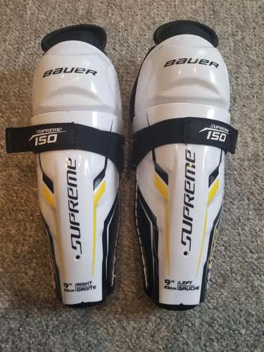 NWOT Bauer Supreme 150 Shin Pads Youth 9"