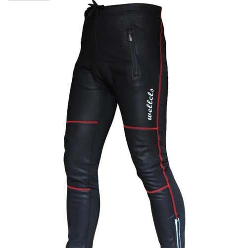 Wellcls Windproof Cycling Fleece Winter Thermal 3D GEL Padded Pants