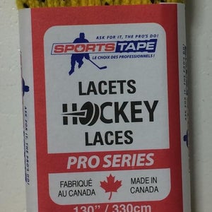 2 PACK Sports Tape Hockey Skate Laces Yellow
