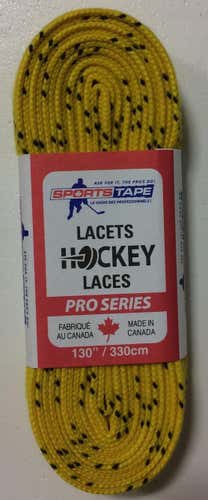 2 PACK Sports Tape Hockey Skate Laces Yellow
