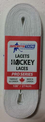 2 - Sports Tape Referee Skate Laces White 120"