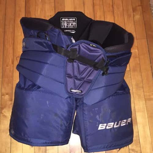Bauer Used S190 Goalie Pants, Navy, Senior Large